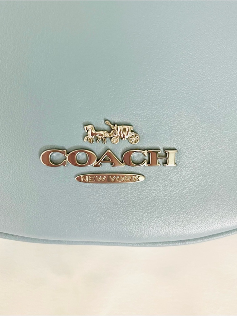 *AUTHENTIC* COACH PACE CROSSBODY BAG STYLE CT644 CORNFLOWER BLUE MSRP $400! - Picture 7 of 16